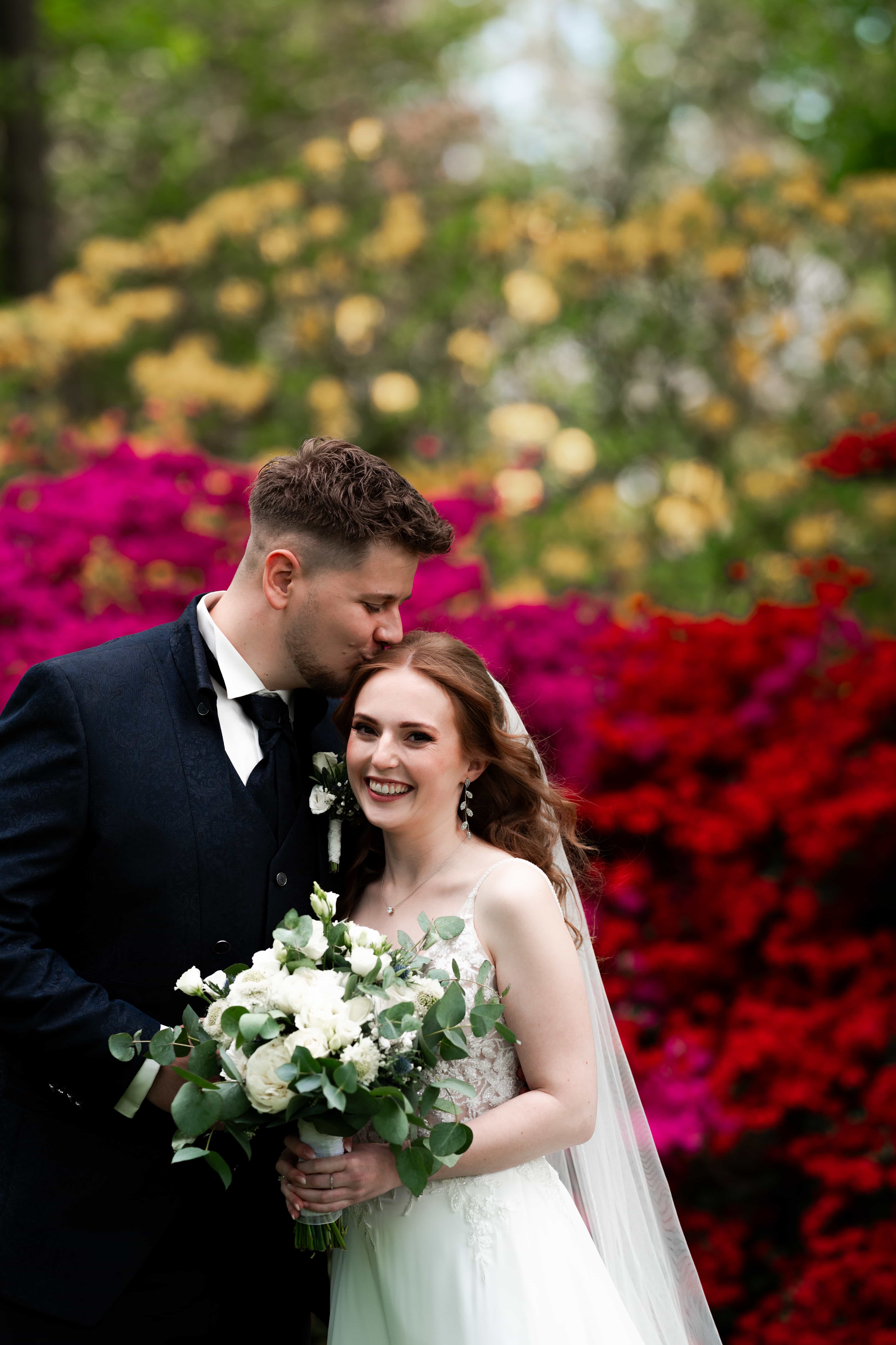 Hochzeitsfotograf Marie & David – intime Aufnahme des Brautpaars